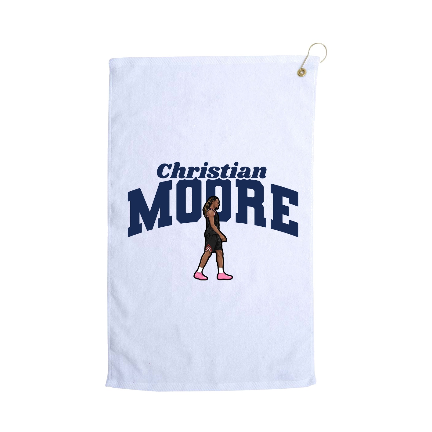 Golf Towel — Signature Arch in White