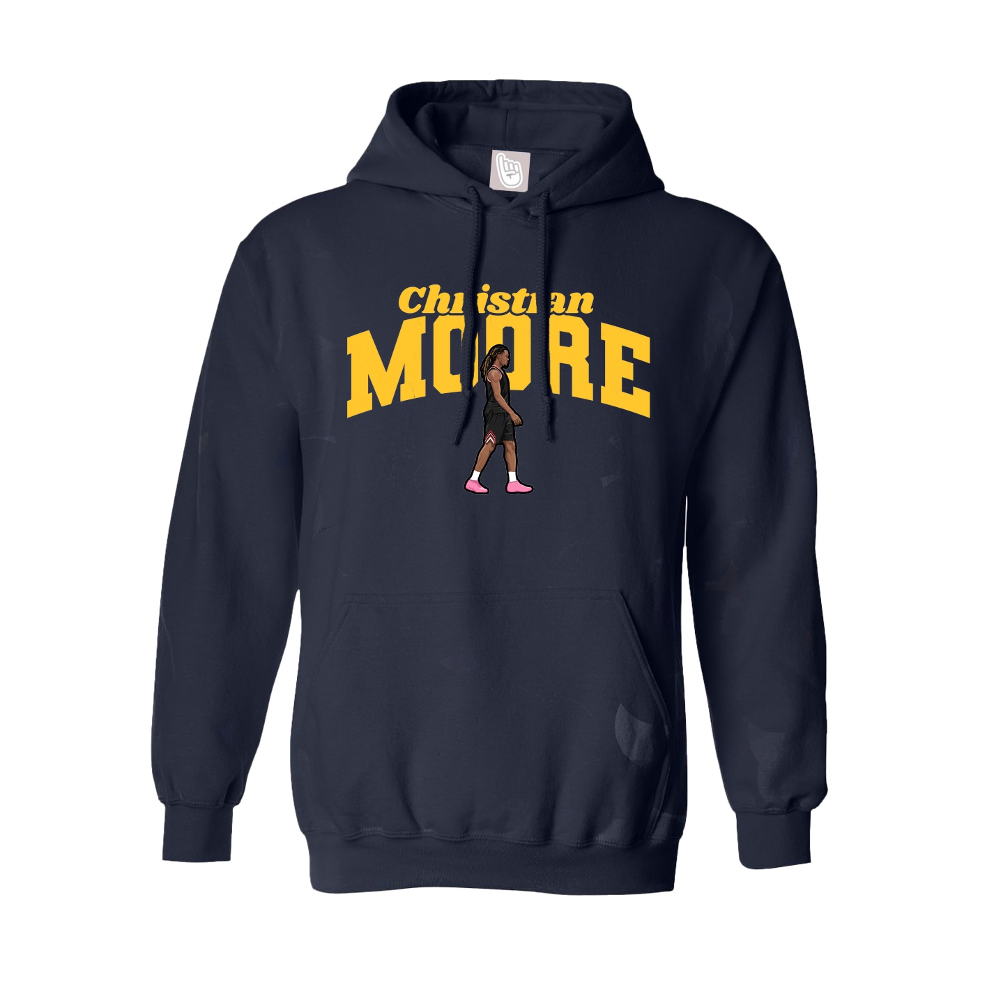 Youth Hoodie — Signature Arch in Navy
