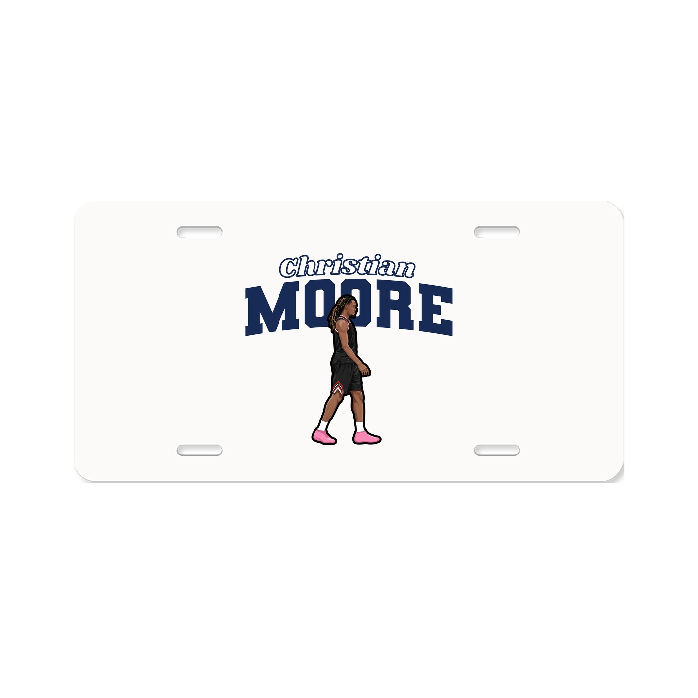 License Plate — Name Arch in Classic
