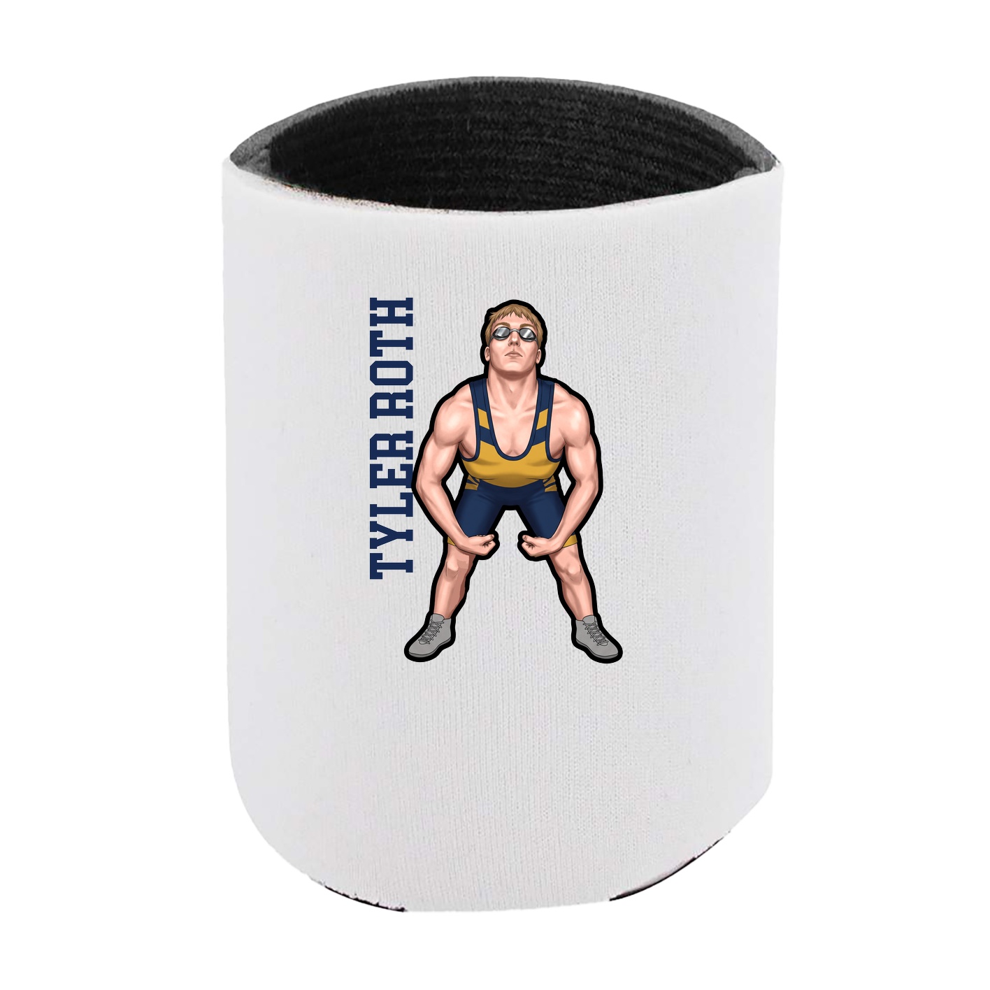 Can Holder — Name Vertical in White