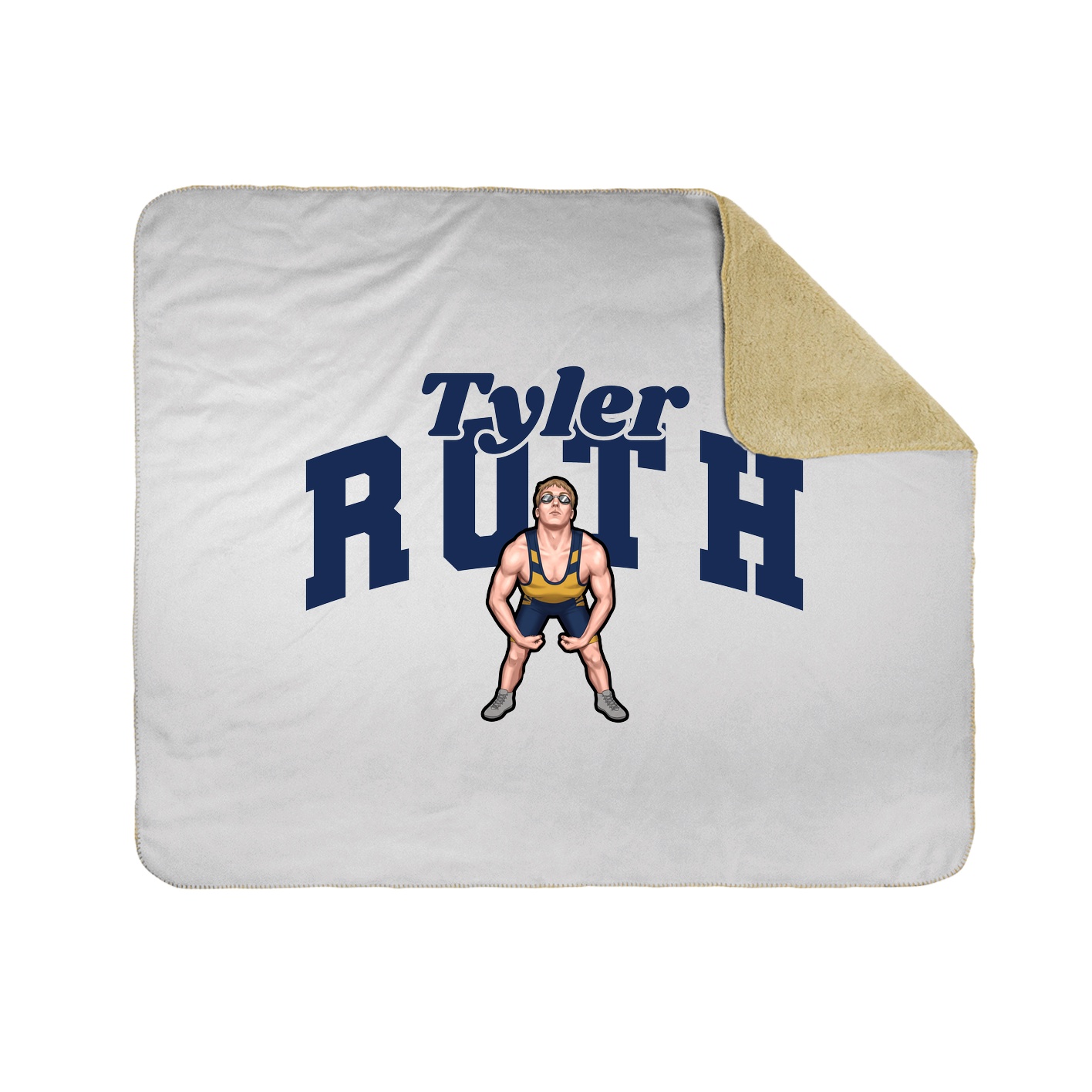 Throw Blanket — Signature Arch in White