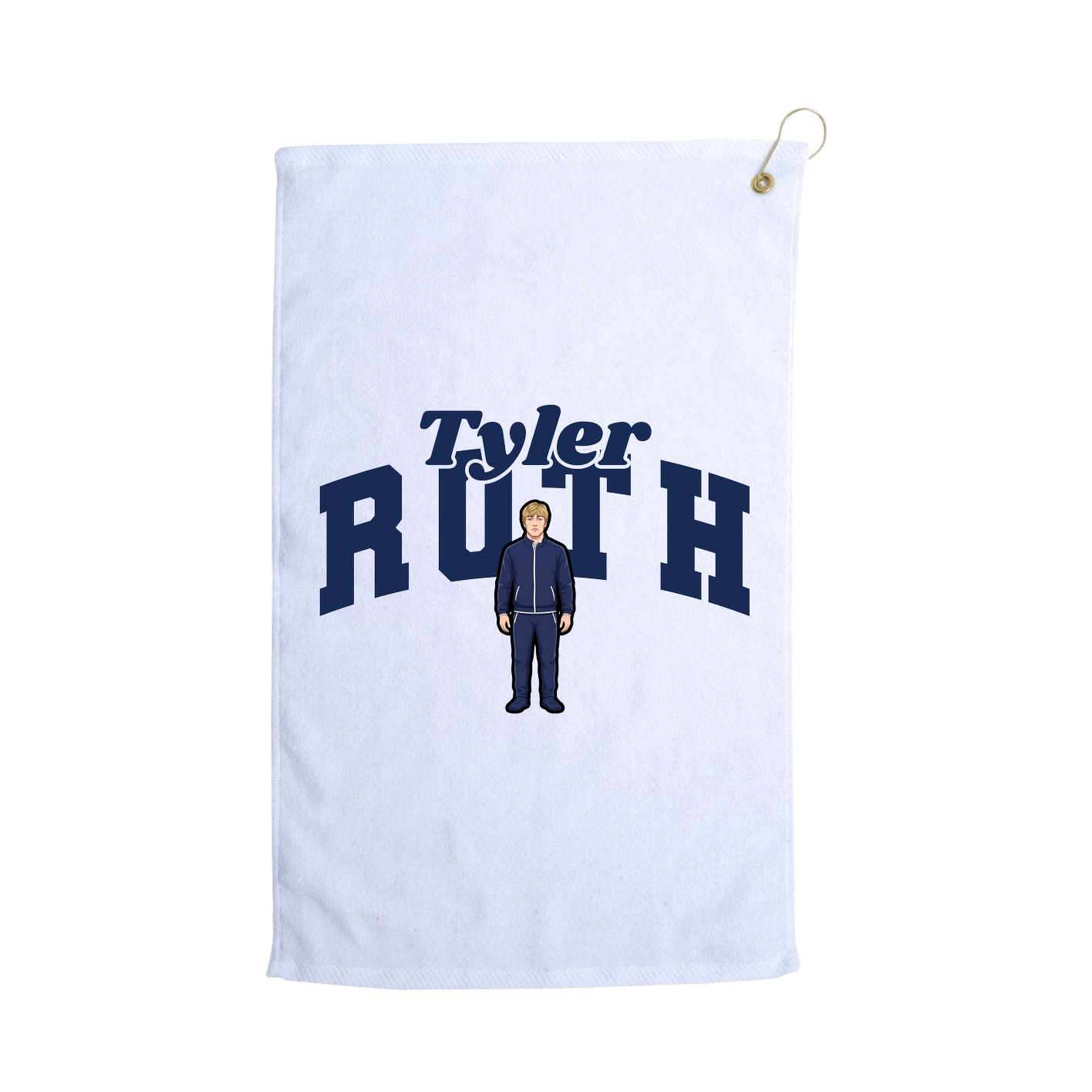 Golf Towel — Signature Arch in White