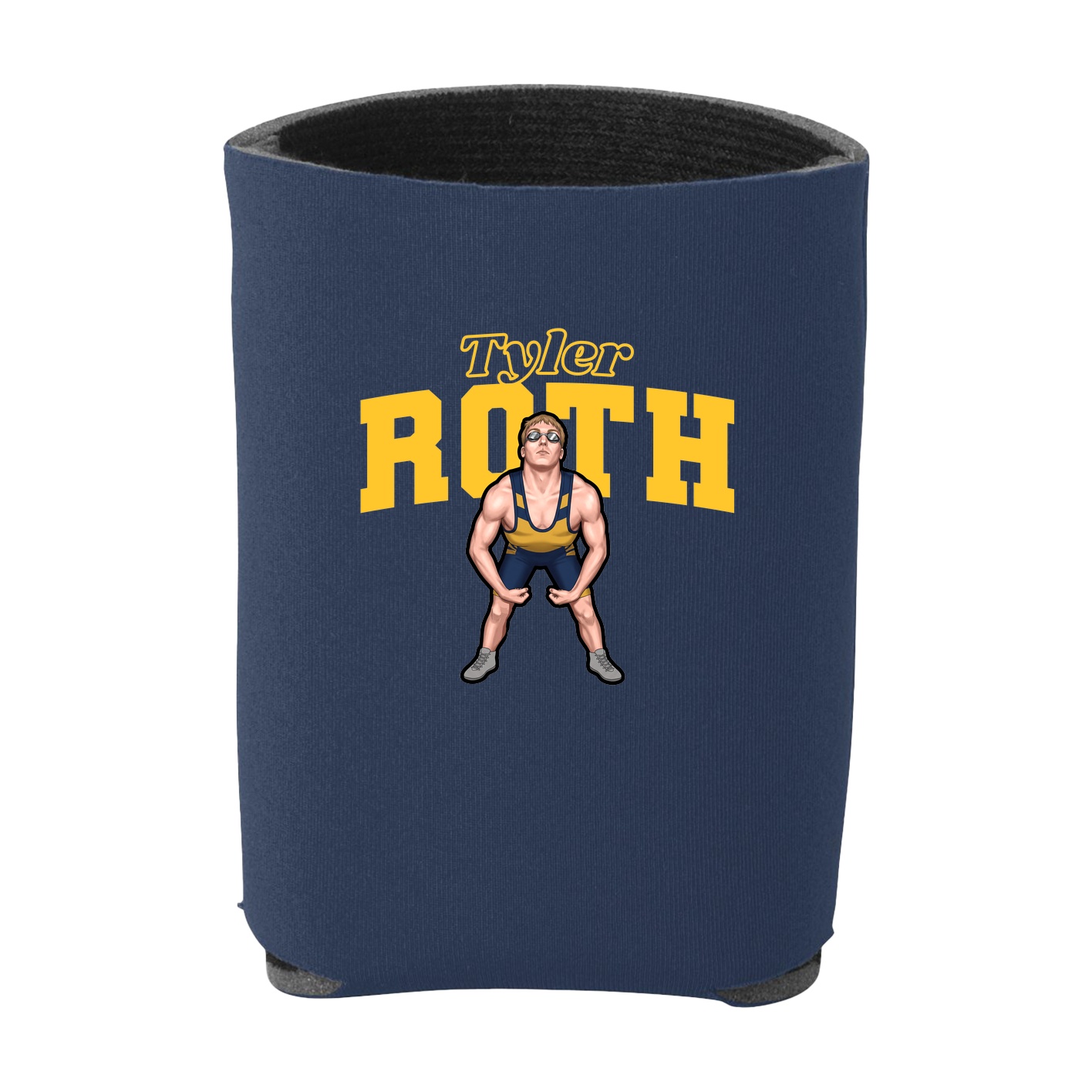 Can Holder — Name Arch in Navy