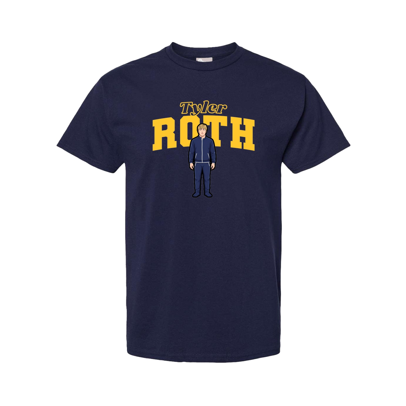 Youth Tee — Name Arch in Navy