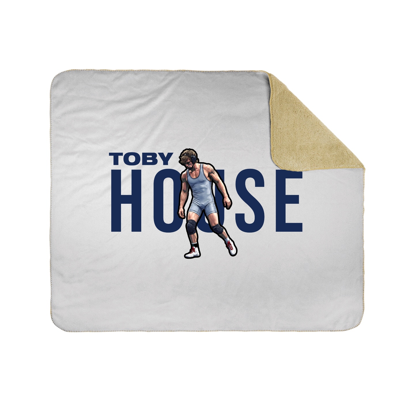 Throw Blanket — Player Name in White
