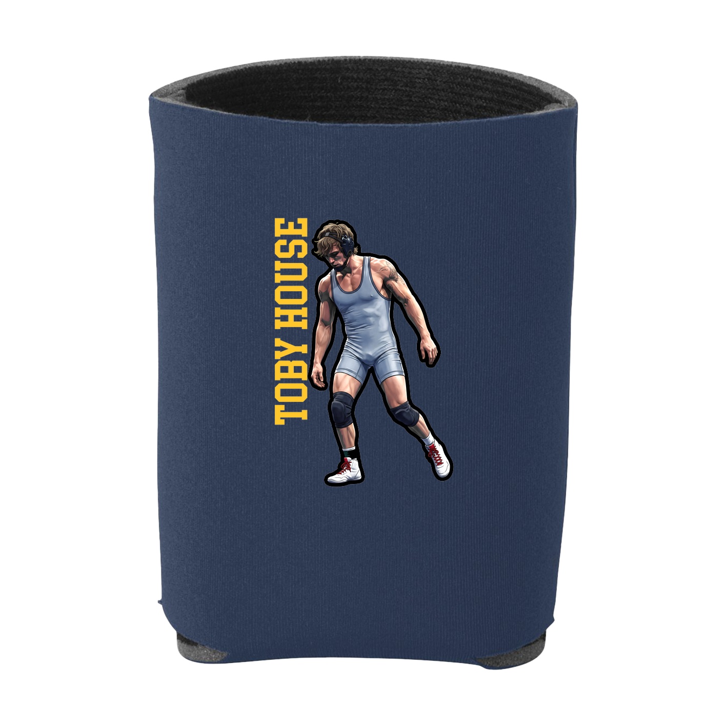 Can Holder — Name Vertical in Navy