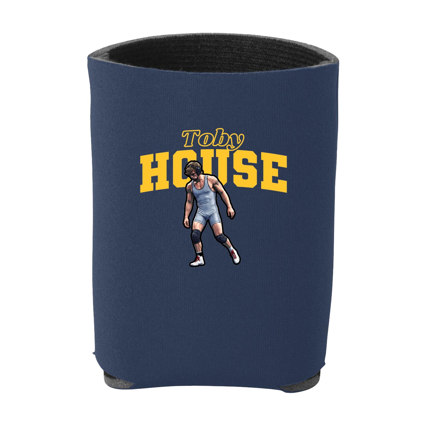 Can Holder — Name Arch in Navy
