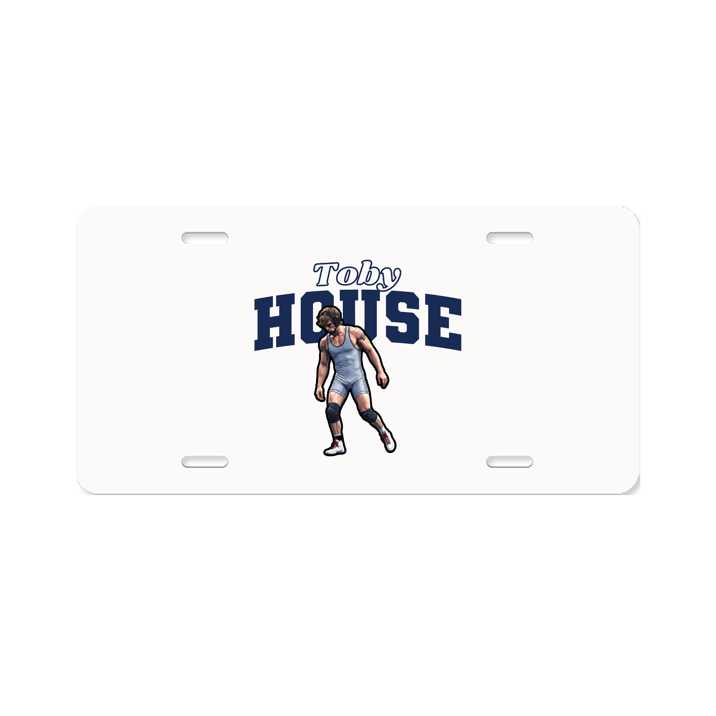 License Plate — Name Arch in Classic