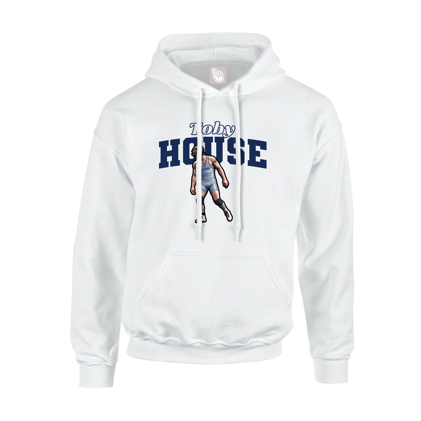 Hoodie — Name Arch in White