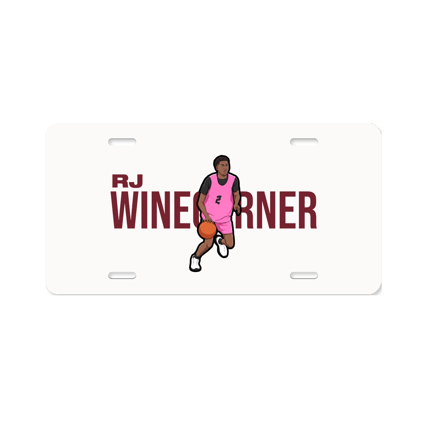 License Plate — Player Name in Classic