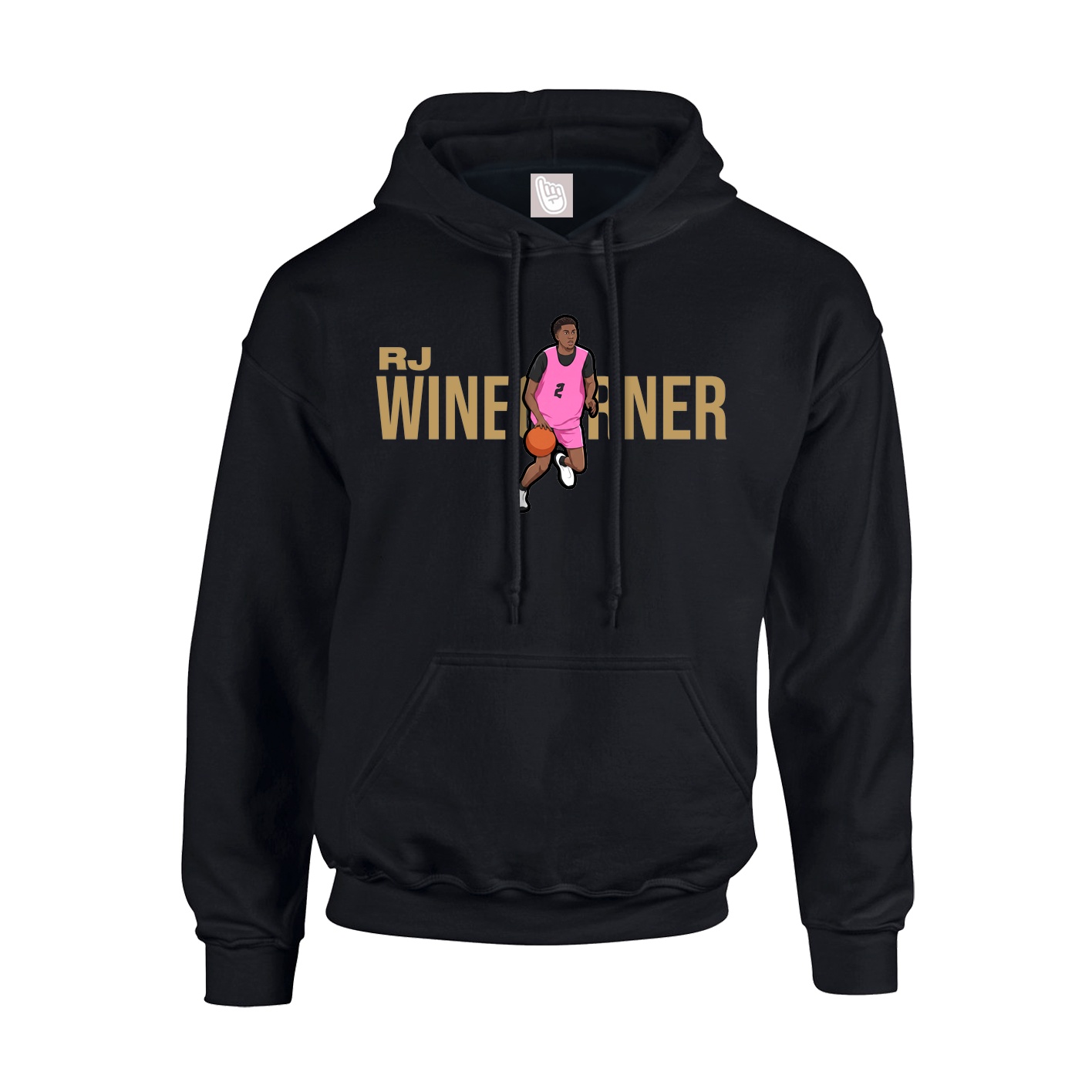Hoodie — Player Name in Black