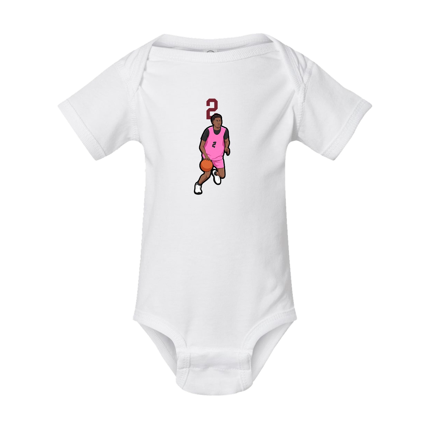 Baby Onesie — Number Top in White