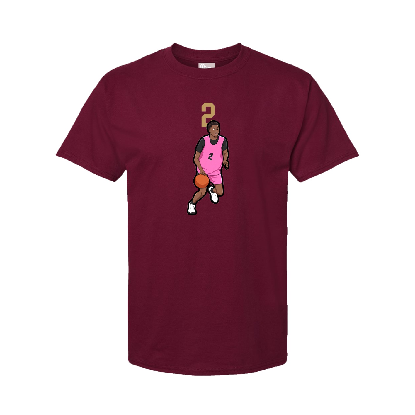 Tee — Number Top in Cardinal