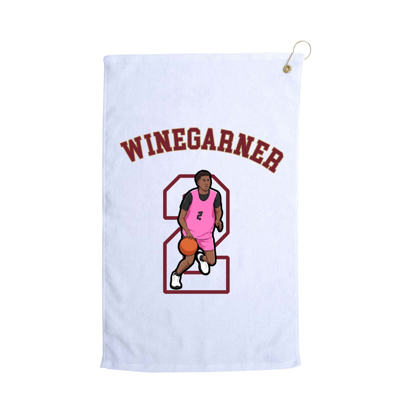 Golf Towel — Shirsey Arch in White