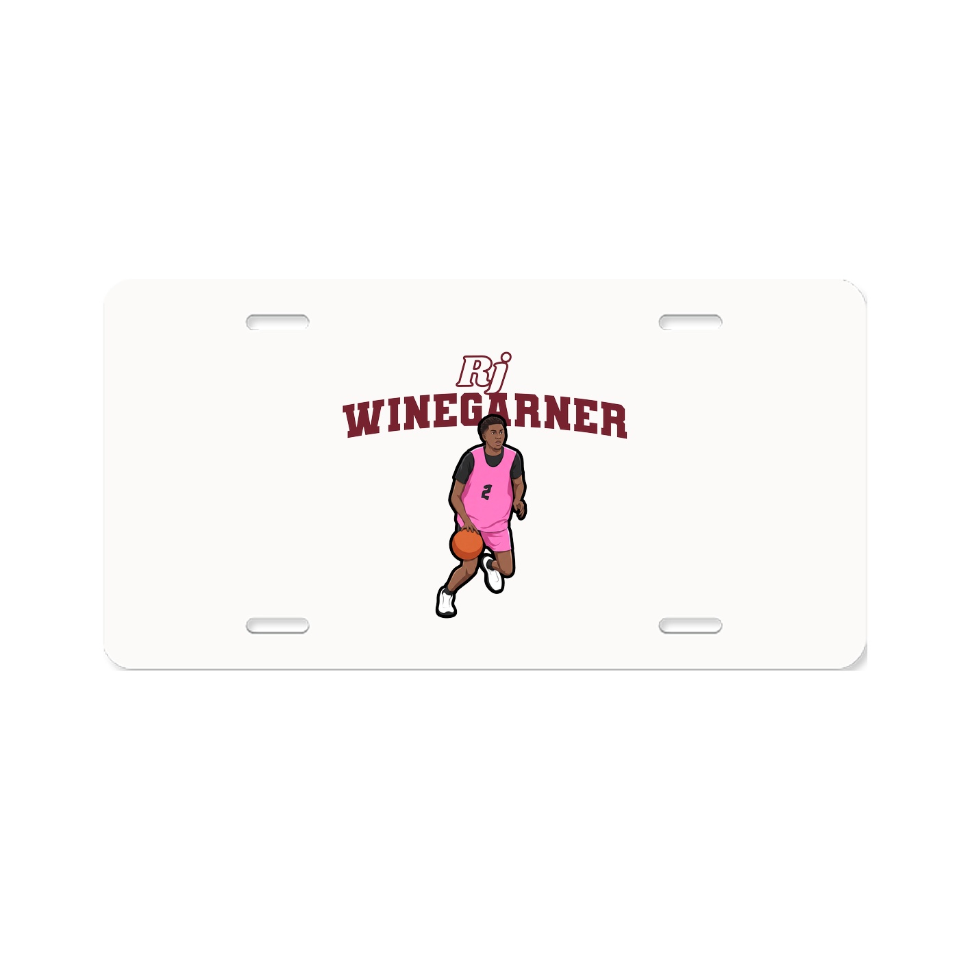 License Plate — Name Arch in Classic