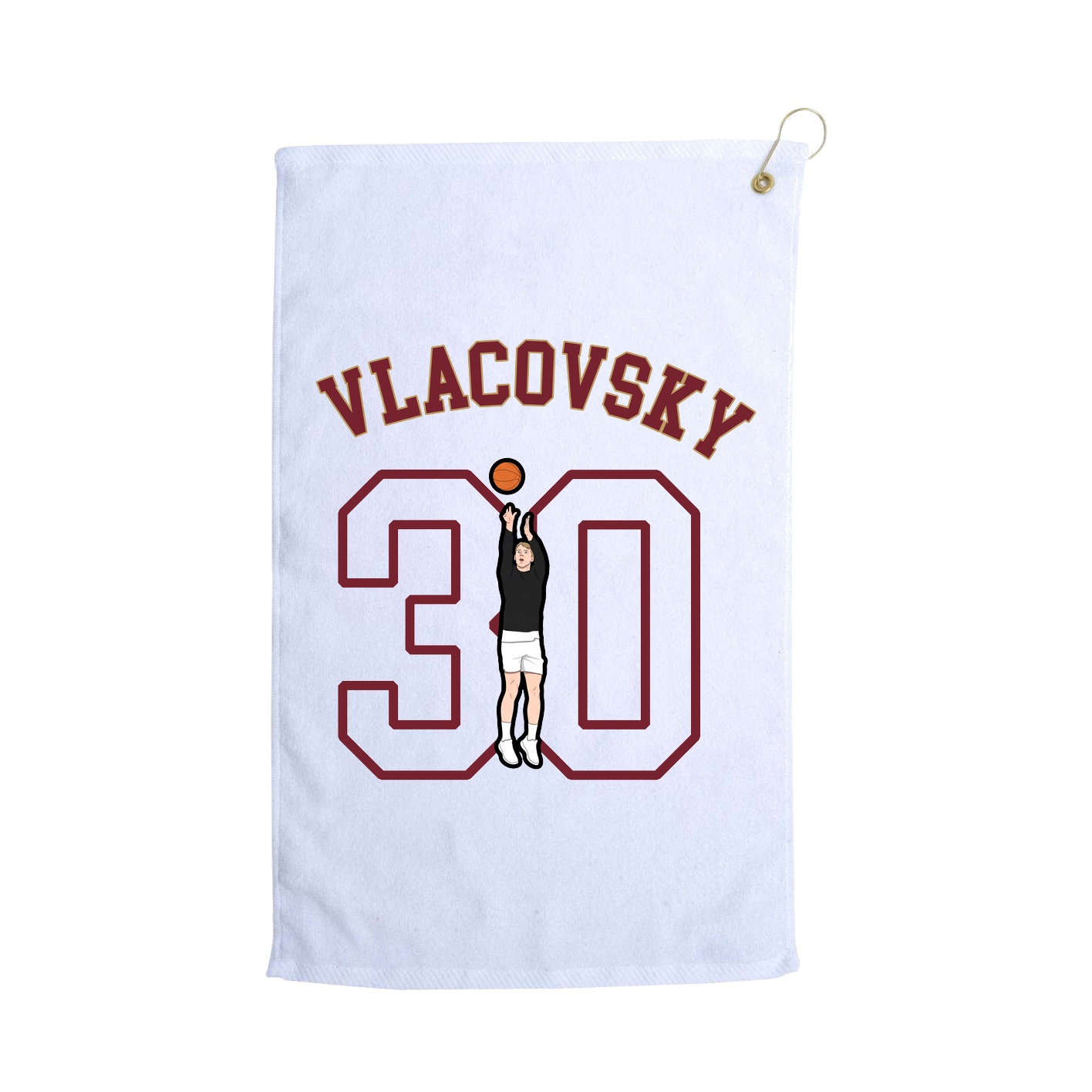 Golf Towel — Shirsey Arch in White