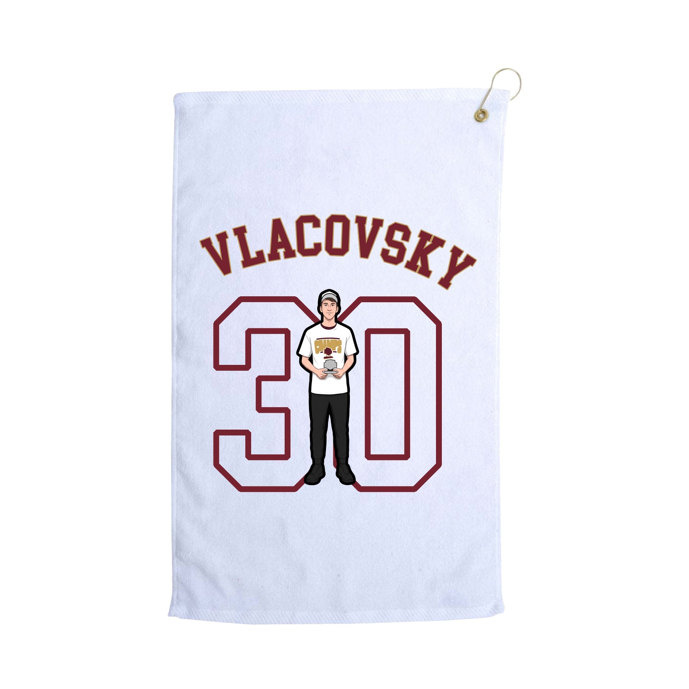Golf Towel — Shirsey Arch in White