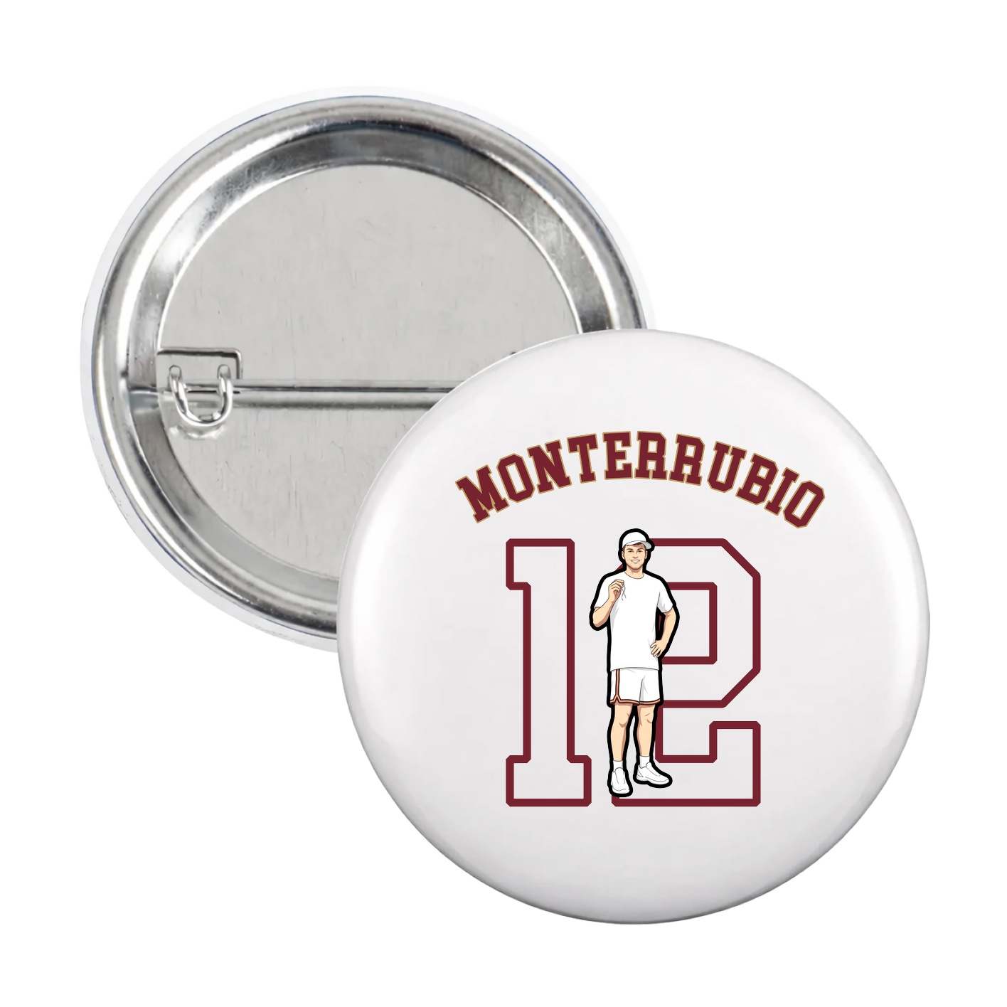 Game Day Button — Shirsey Arch in White