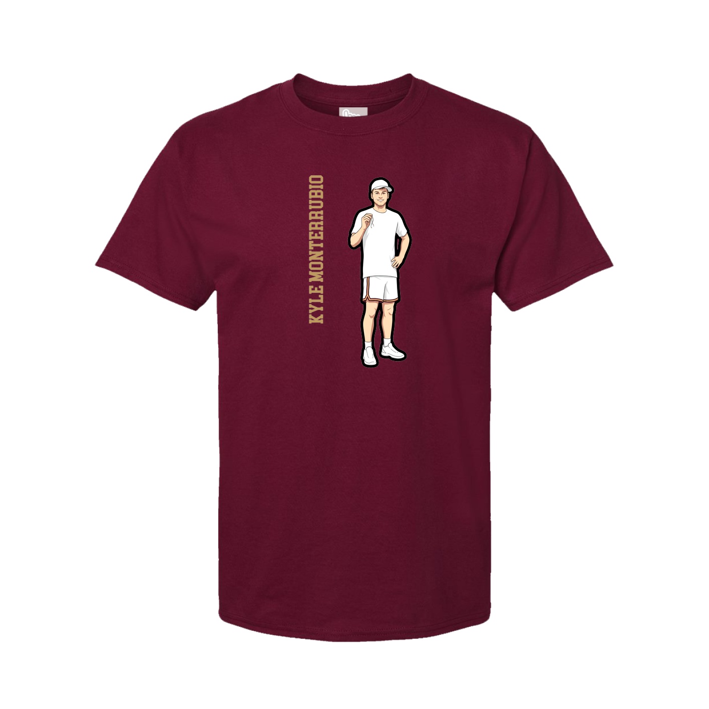 Tee — Name Vertical in Cardinal