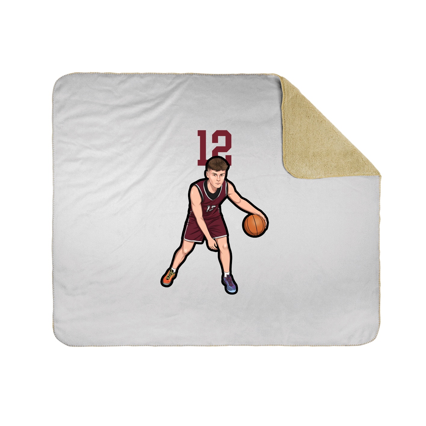 50x60 Sherpa Lined Throw Blanket