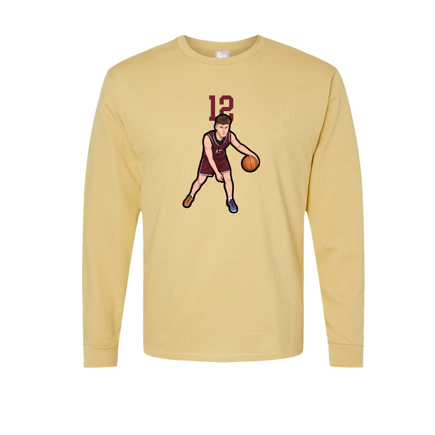 Long Sleeve Tee — Number Top in Vegas Gold