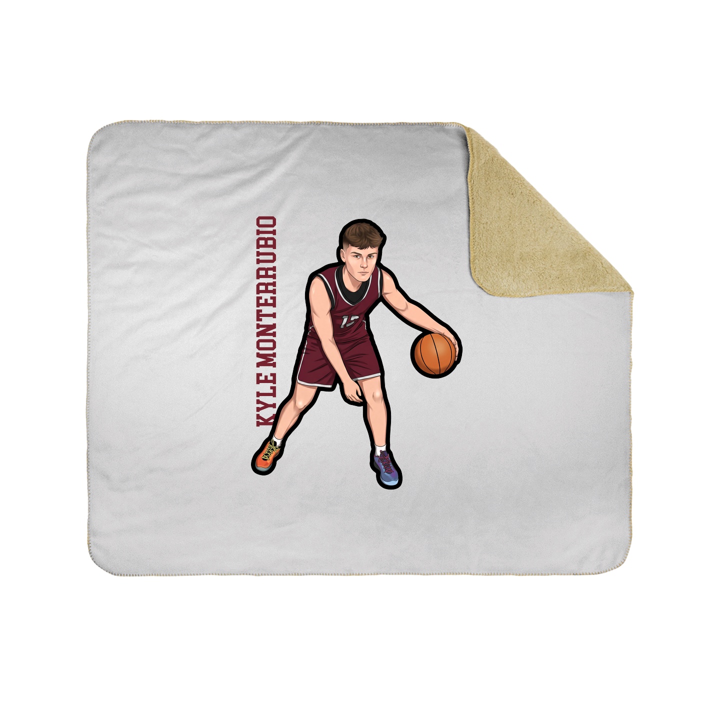 50x60 Sherpa Lined Throw Blanket