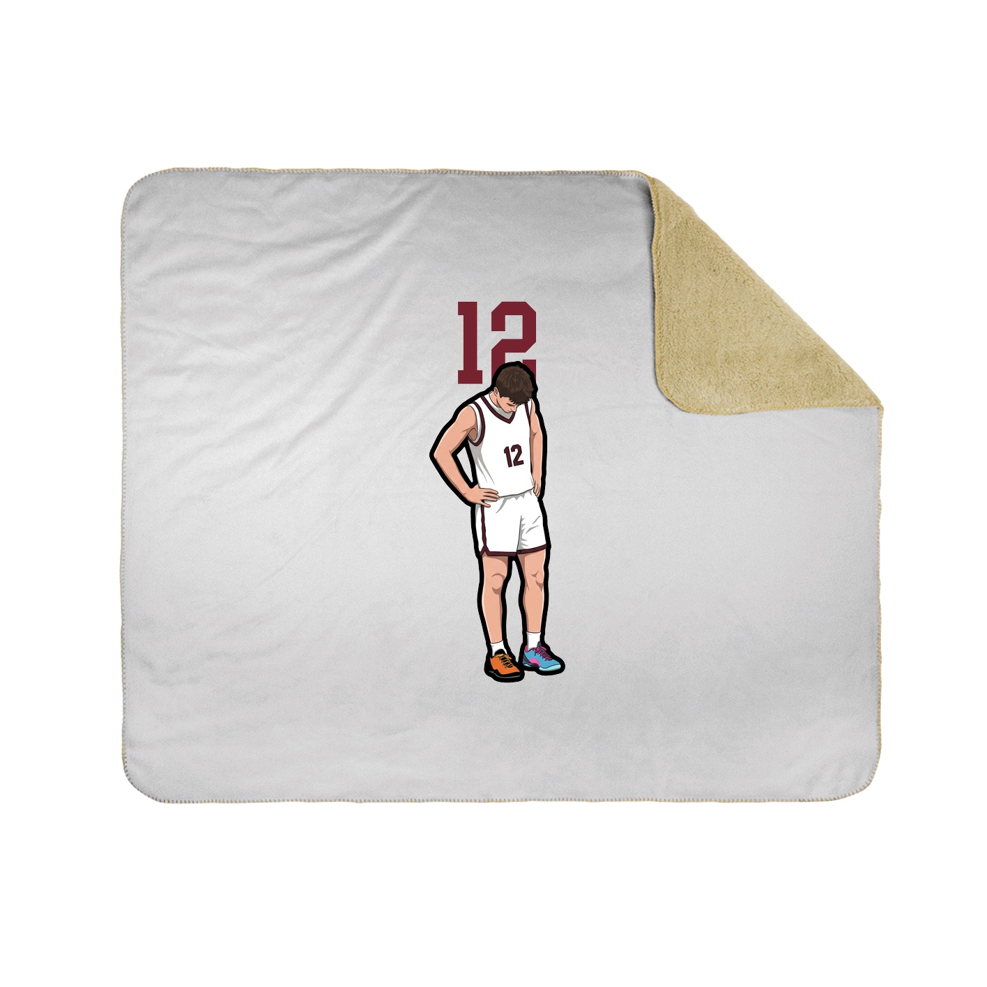 50x60 Sherpa Lined Throw Blanket