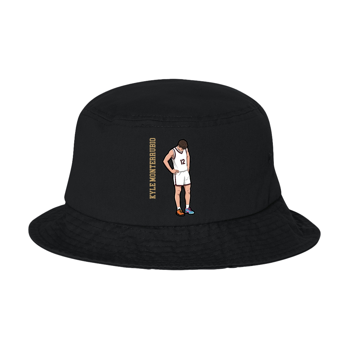 Bucket Cap — Name Vertical in Black