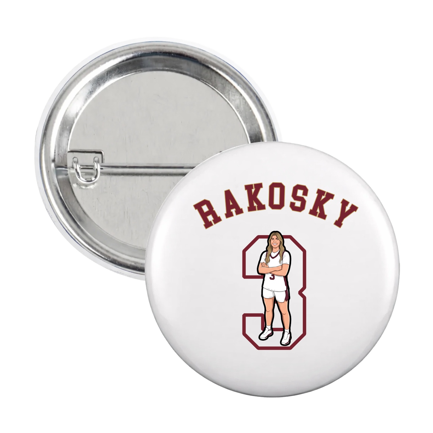 Game Day Button — Shirsey Arch in White