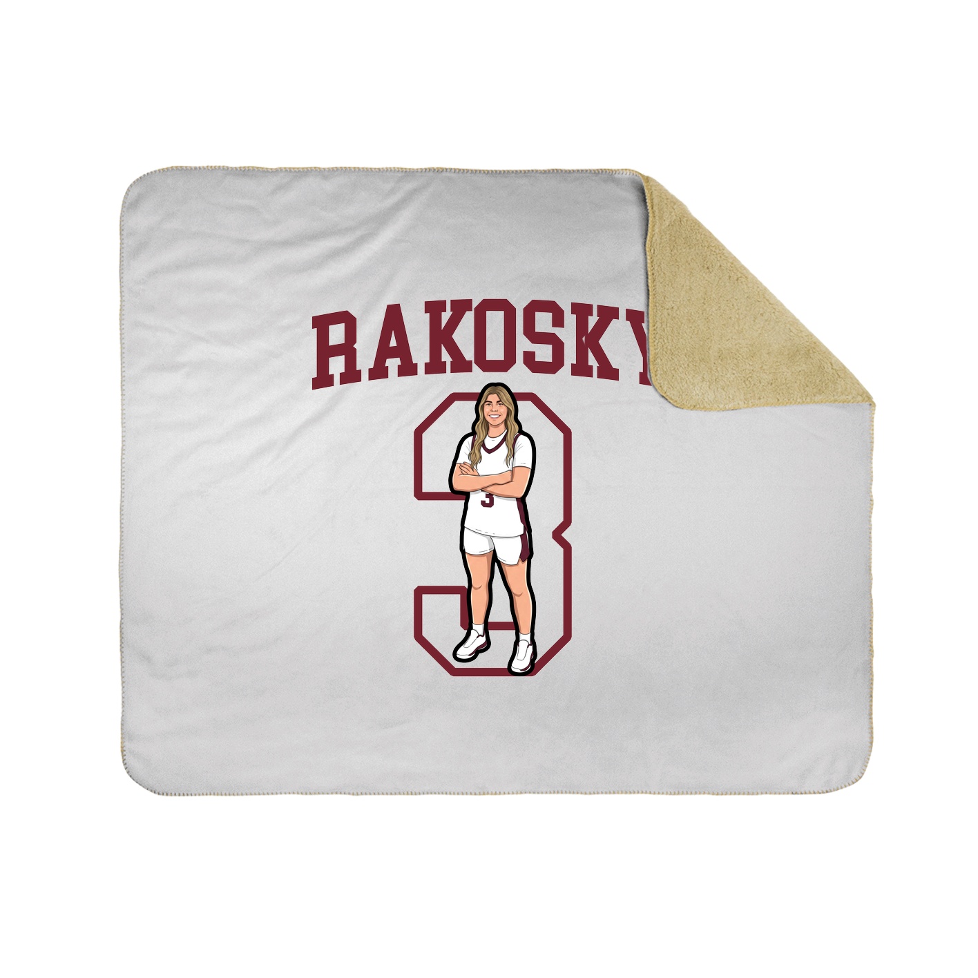 Throw Blanket — Shirsey in White
