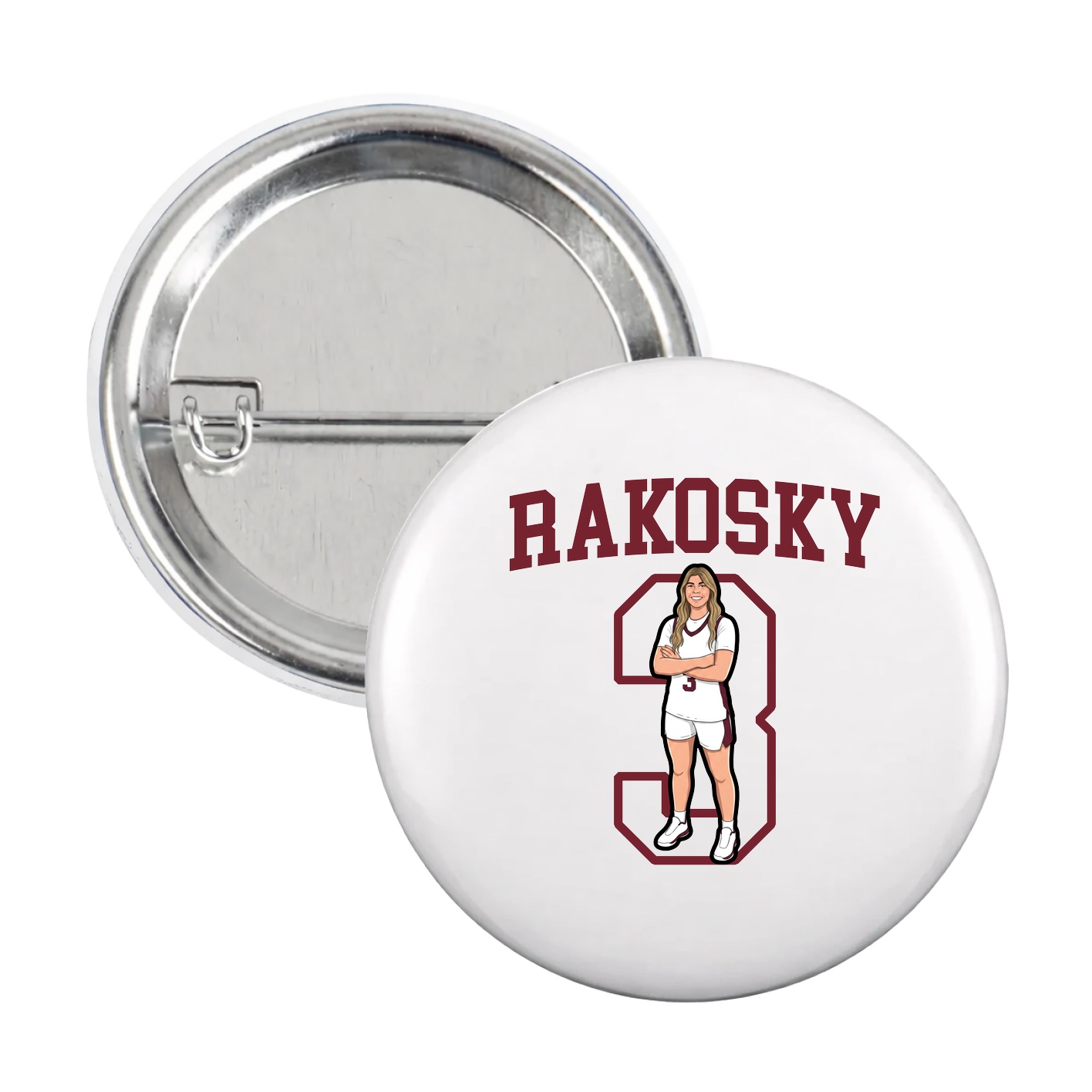 Game Day Button — Shirsey in White