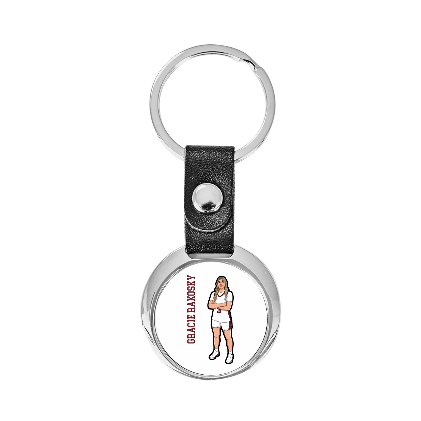 Key Chain — Name Vertical in Classic
