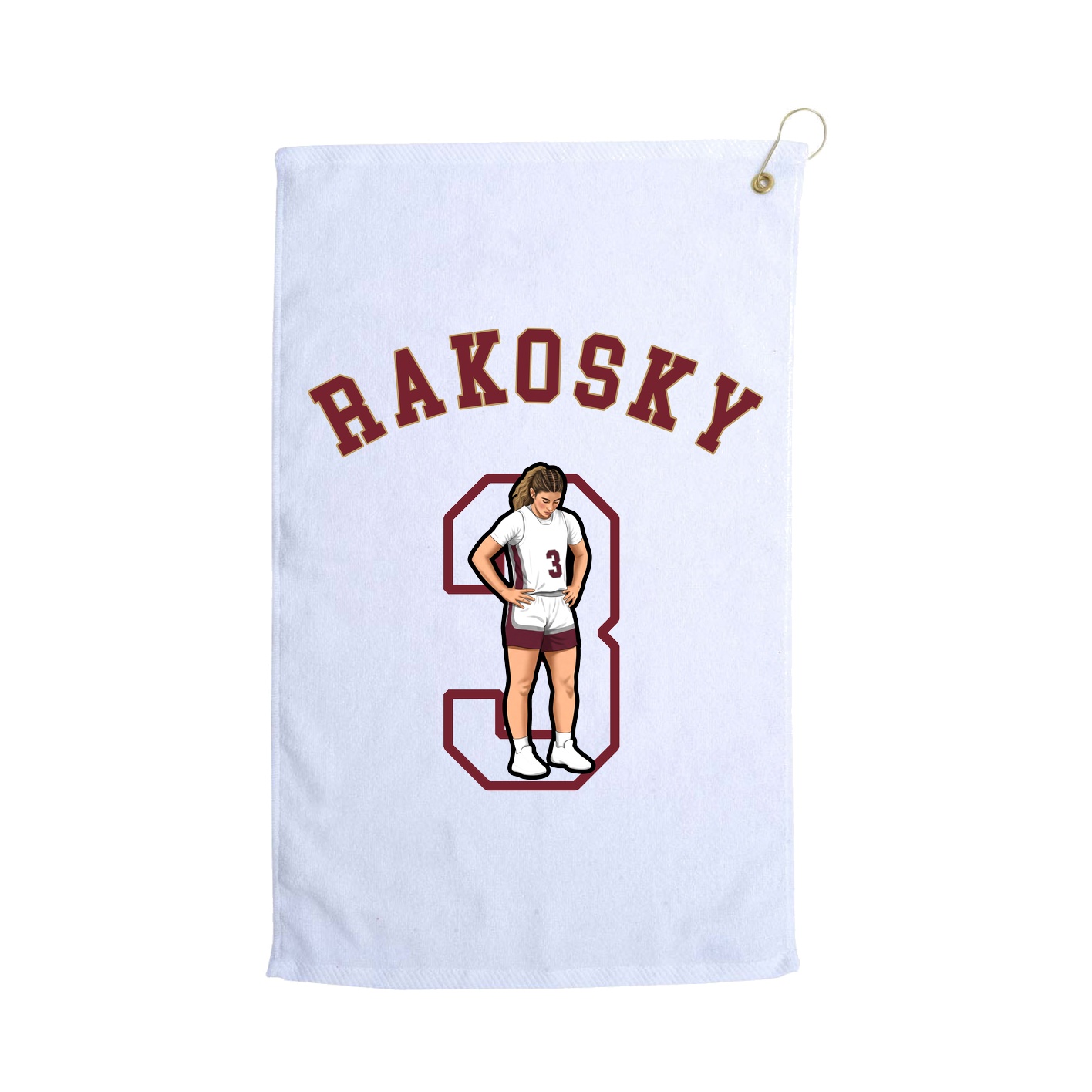 Golf Towel — Shirsey Arch in White