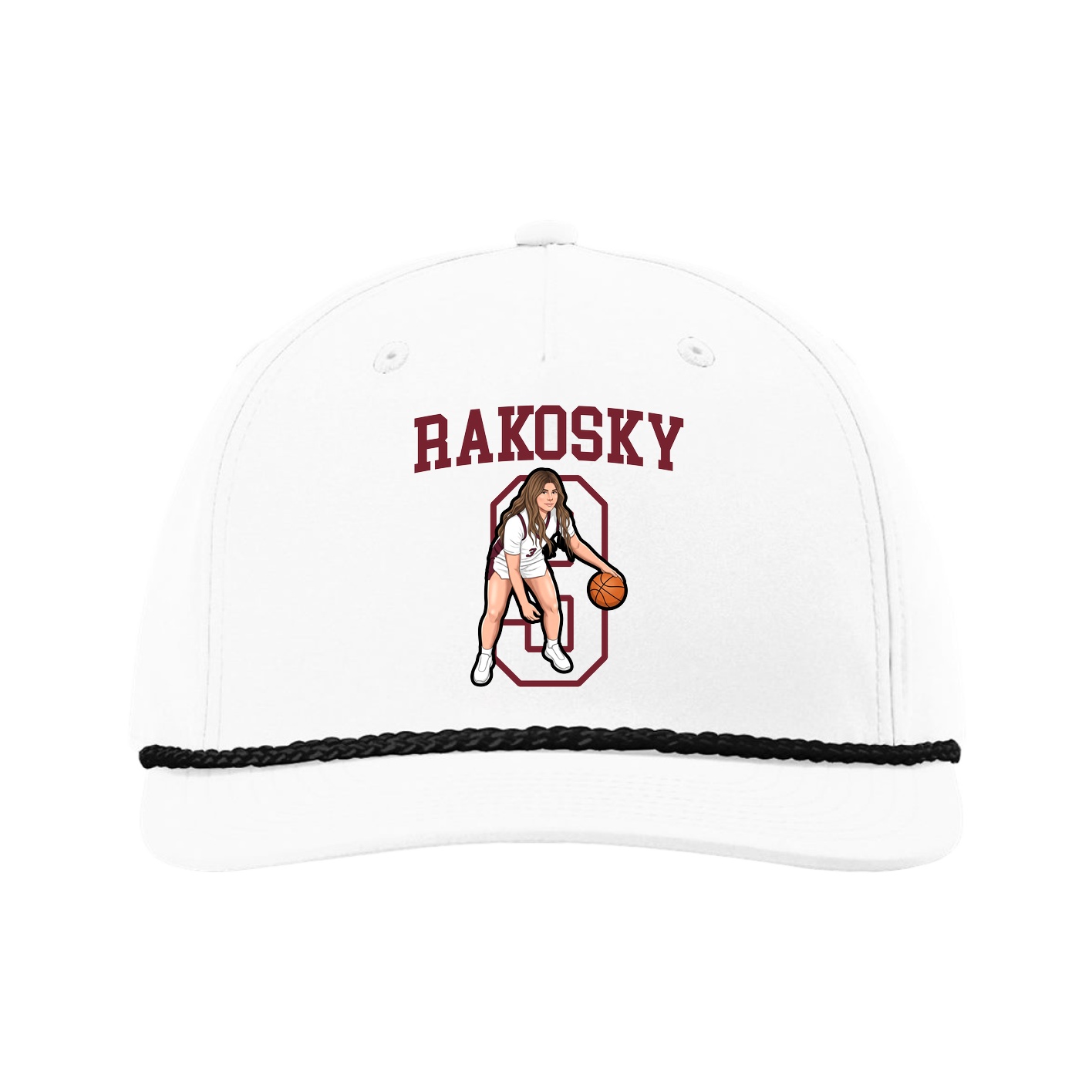 Five-Panel Classic Rope Cap — Shirsey in White
