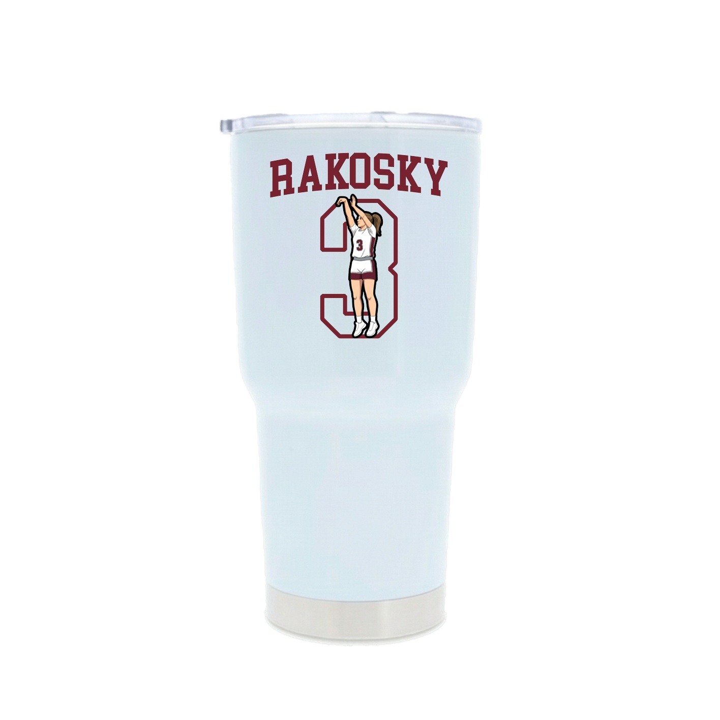 30oz Stainless Steel Tumbler — Shirsey in White