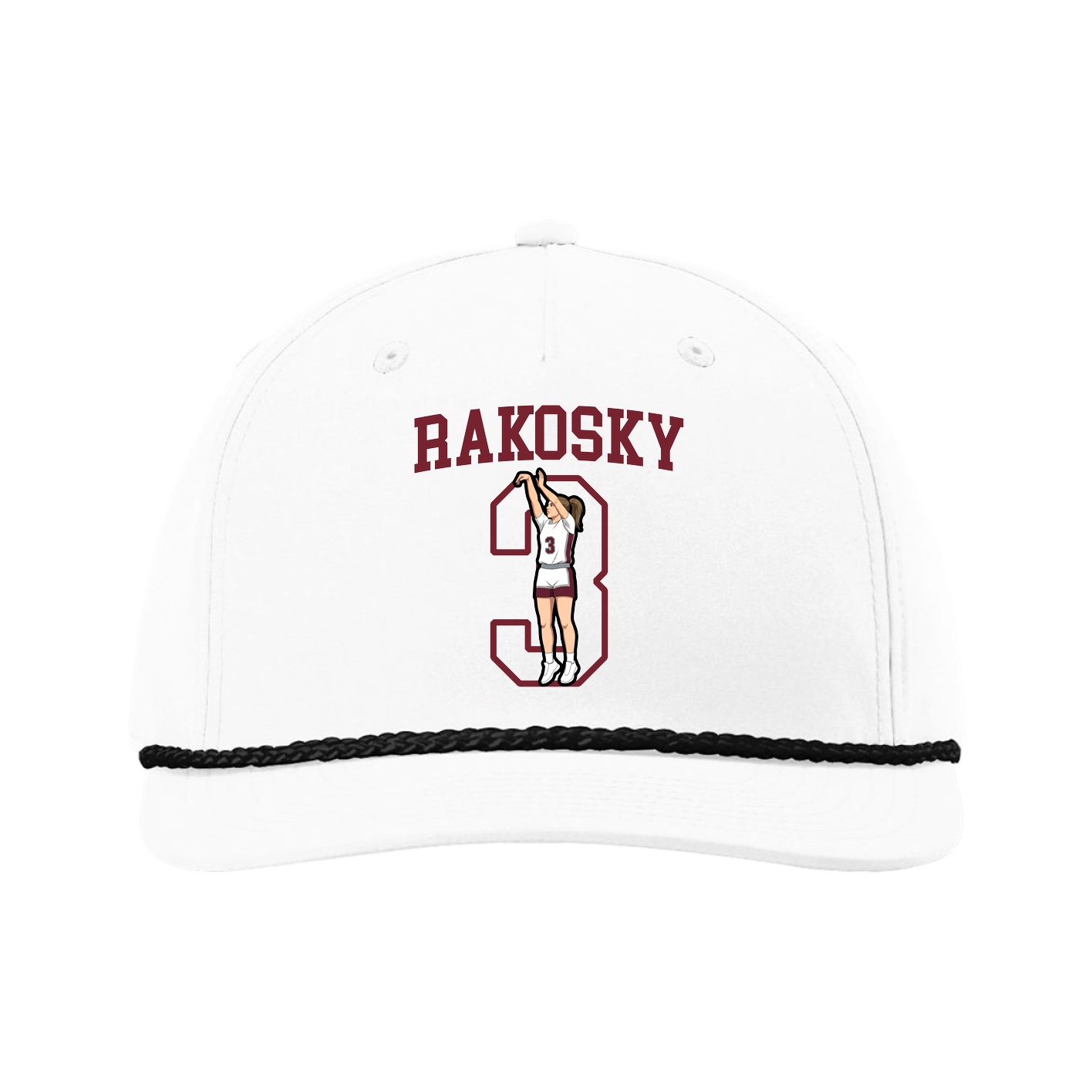 Five-Panel Classic Rope Cap — Shirsey in White
