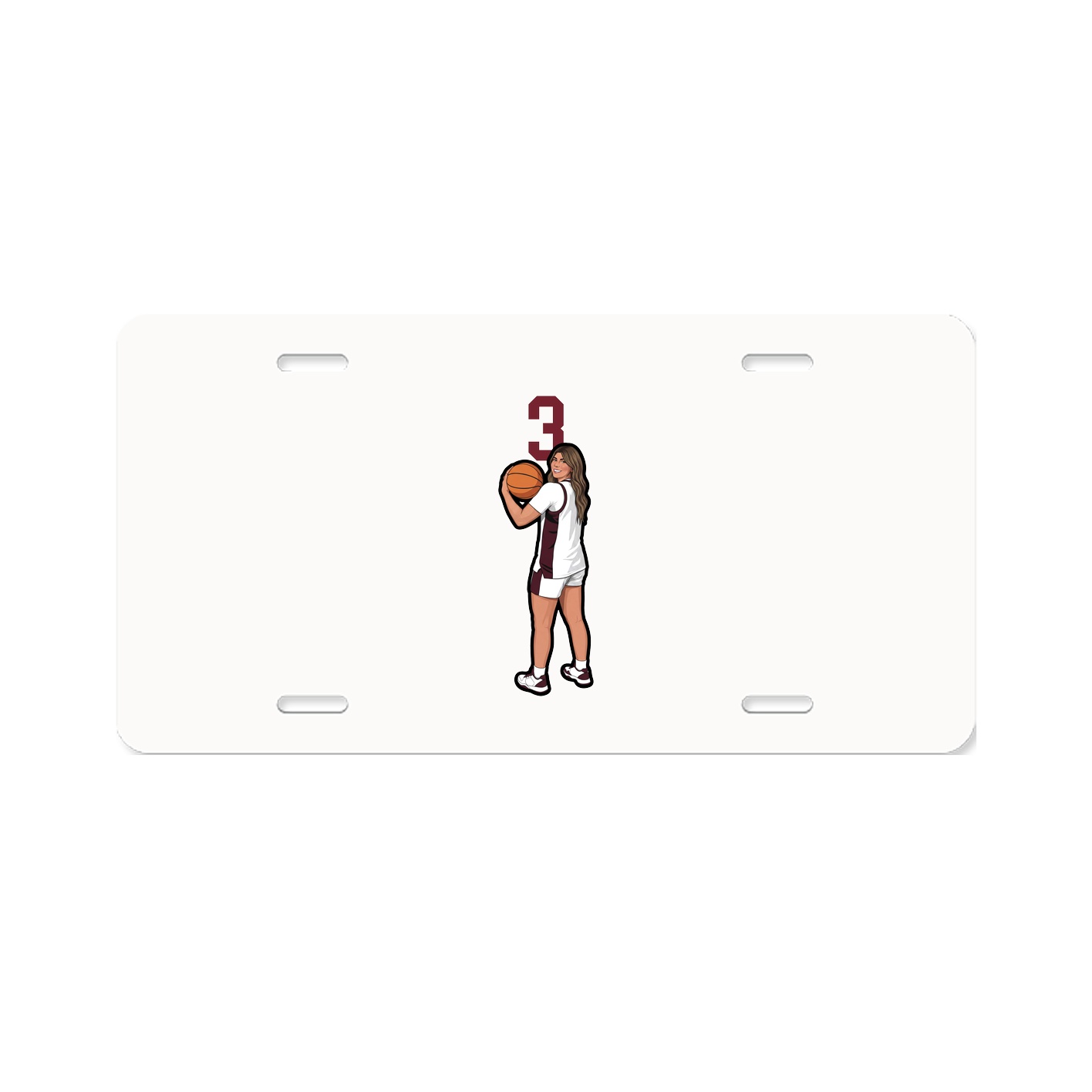 License Plate — Number Top in Classic