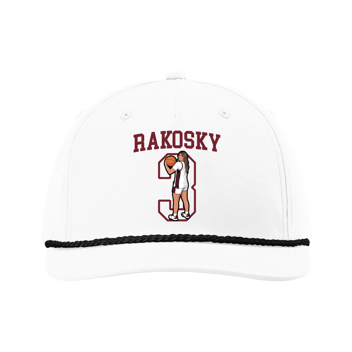 Five-Panel Classic Rope Cap — Shirsey in White