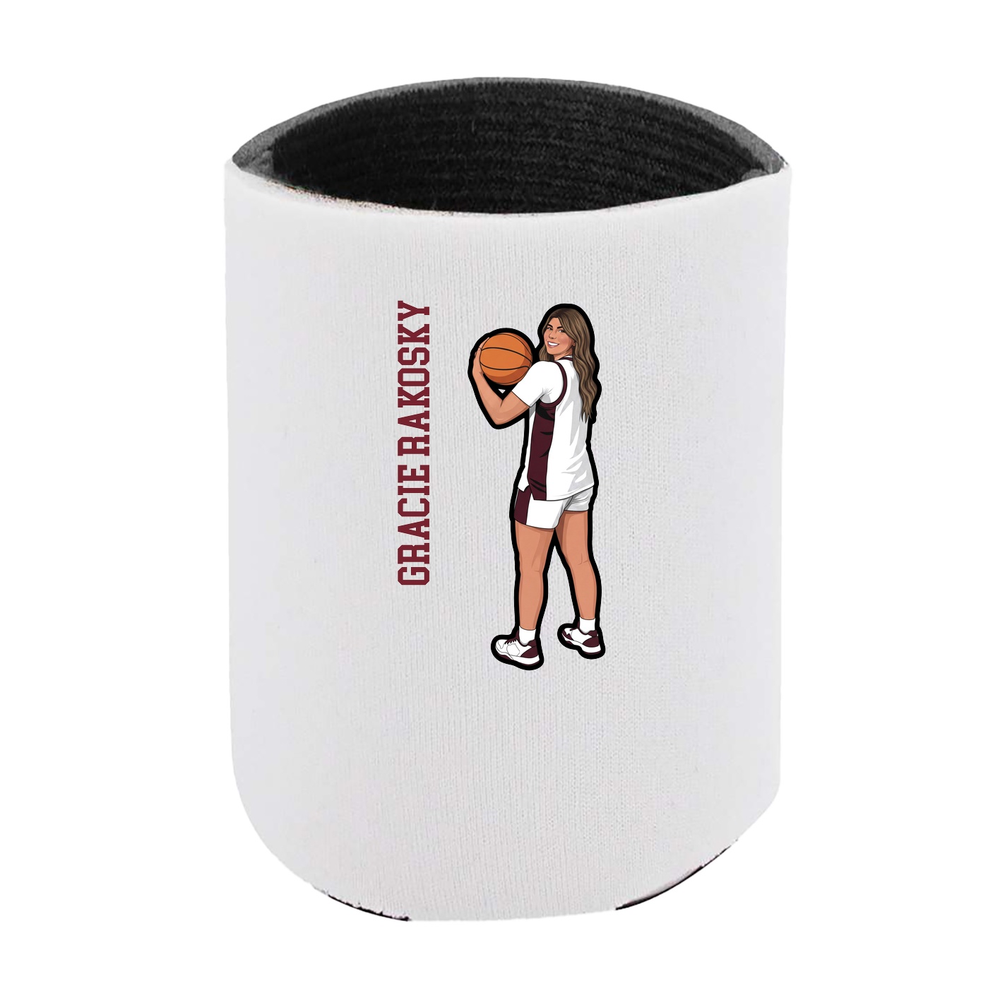 Can Holder — Name Vertical in White