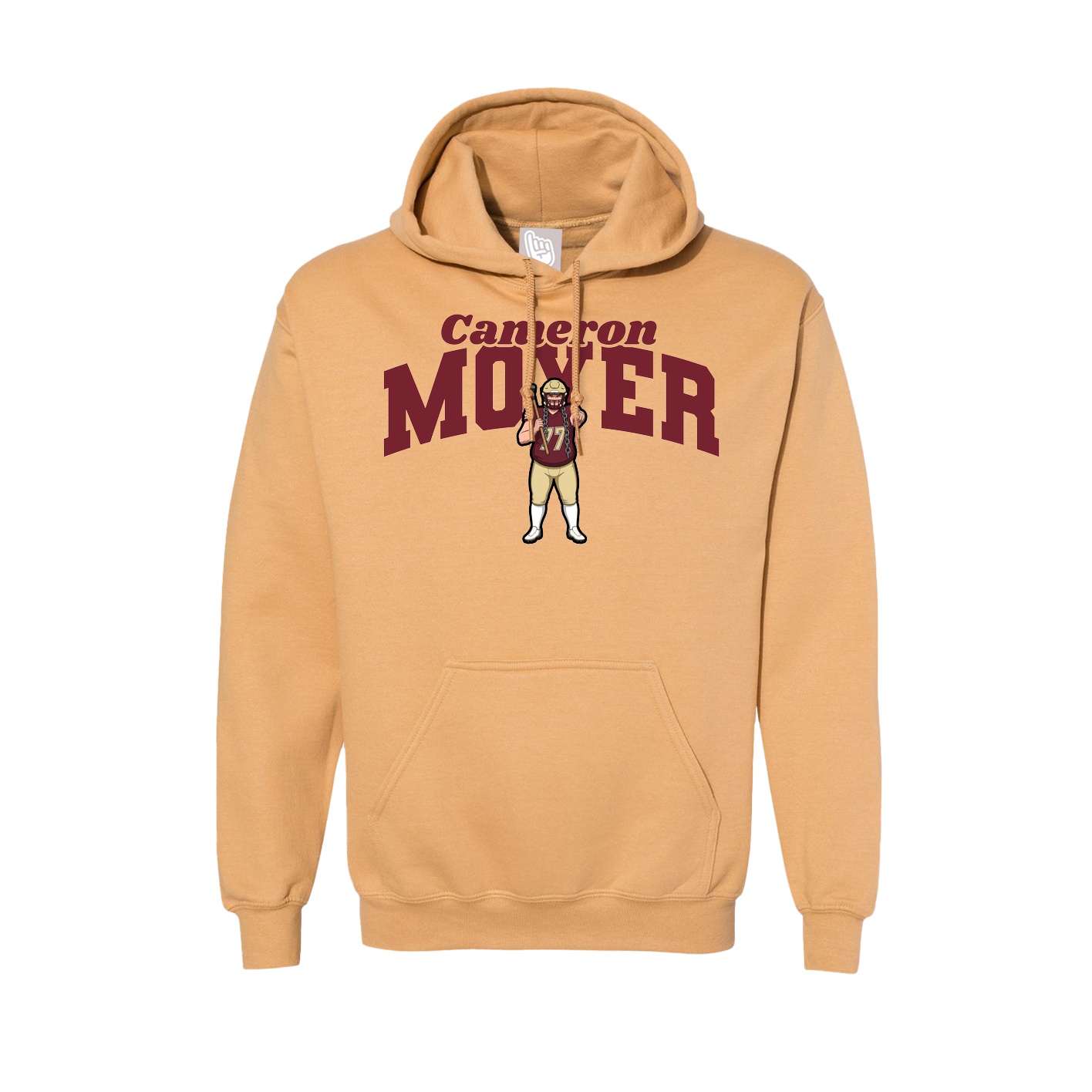 Hoodie — Signature Arch in Vegas Gold