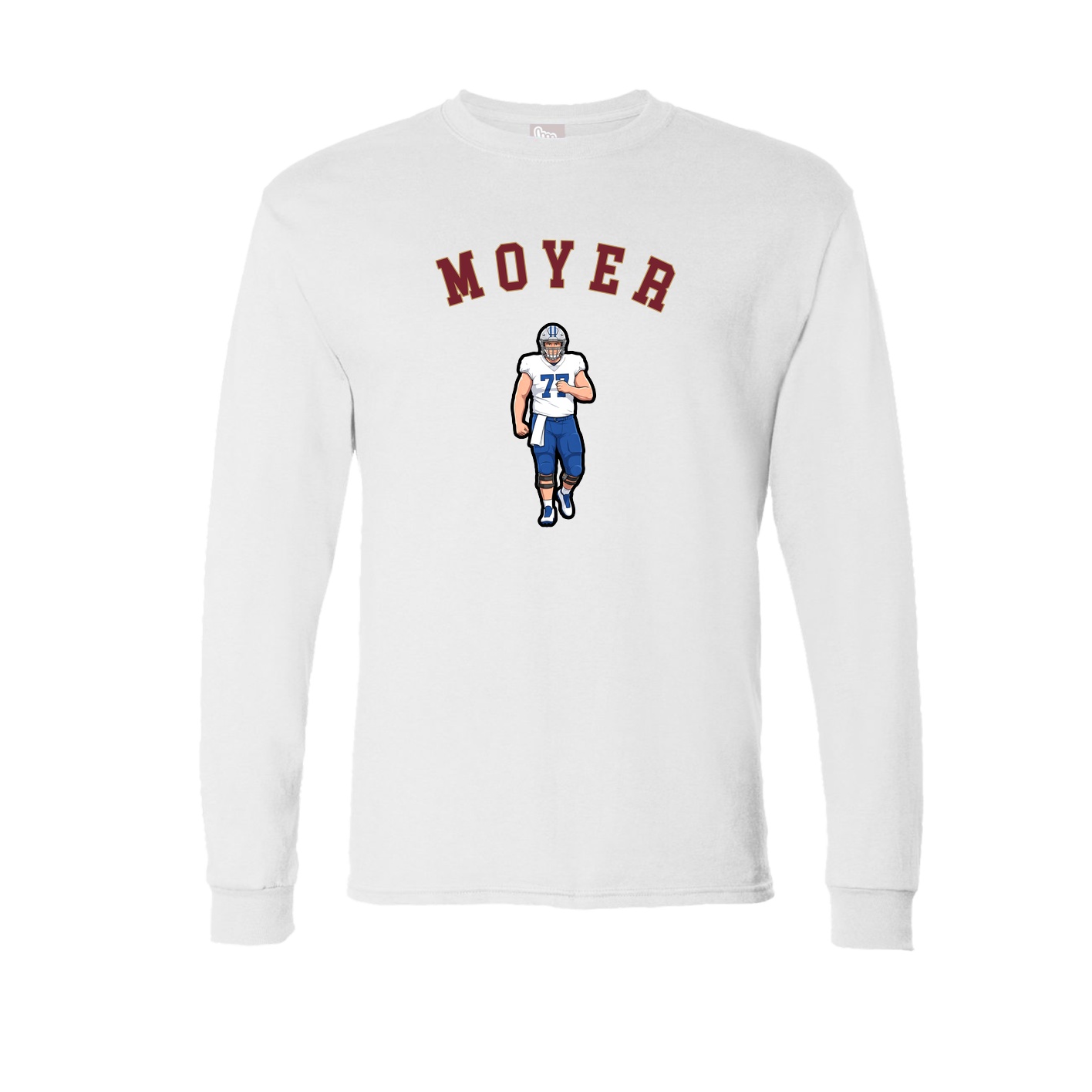 Long Sleeve Tee — Shirsey Arch in White