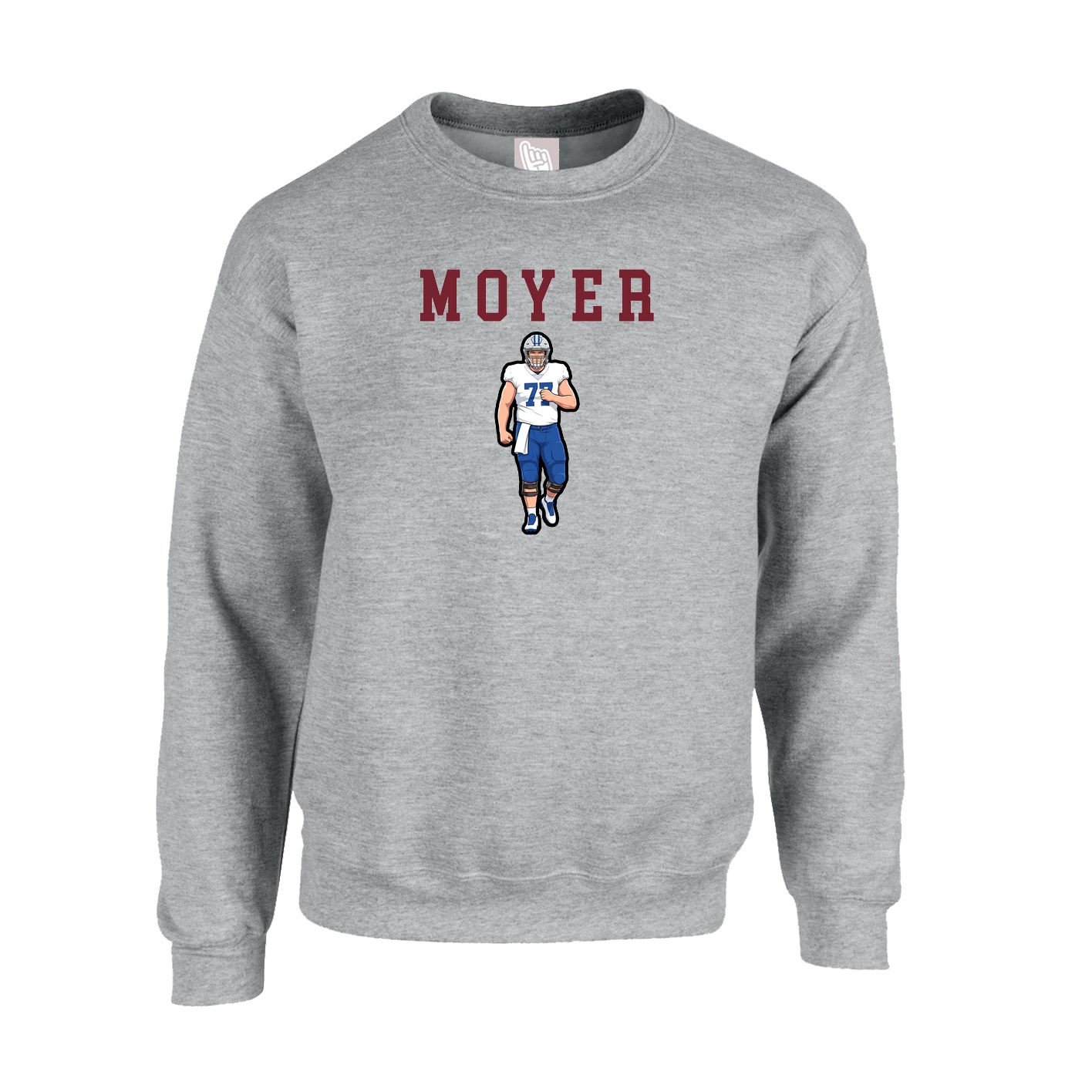 Fleece Crew — Shirsey in Grey