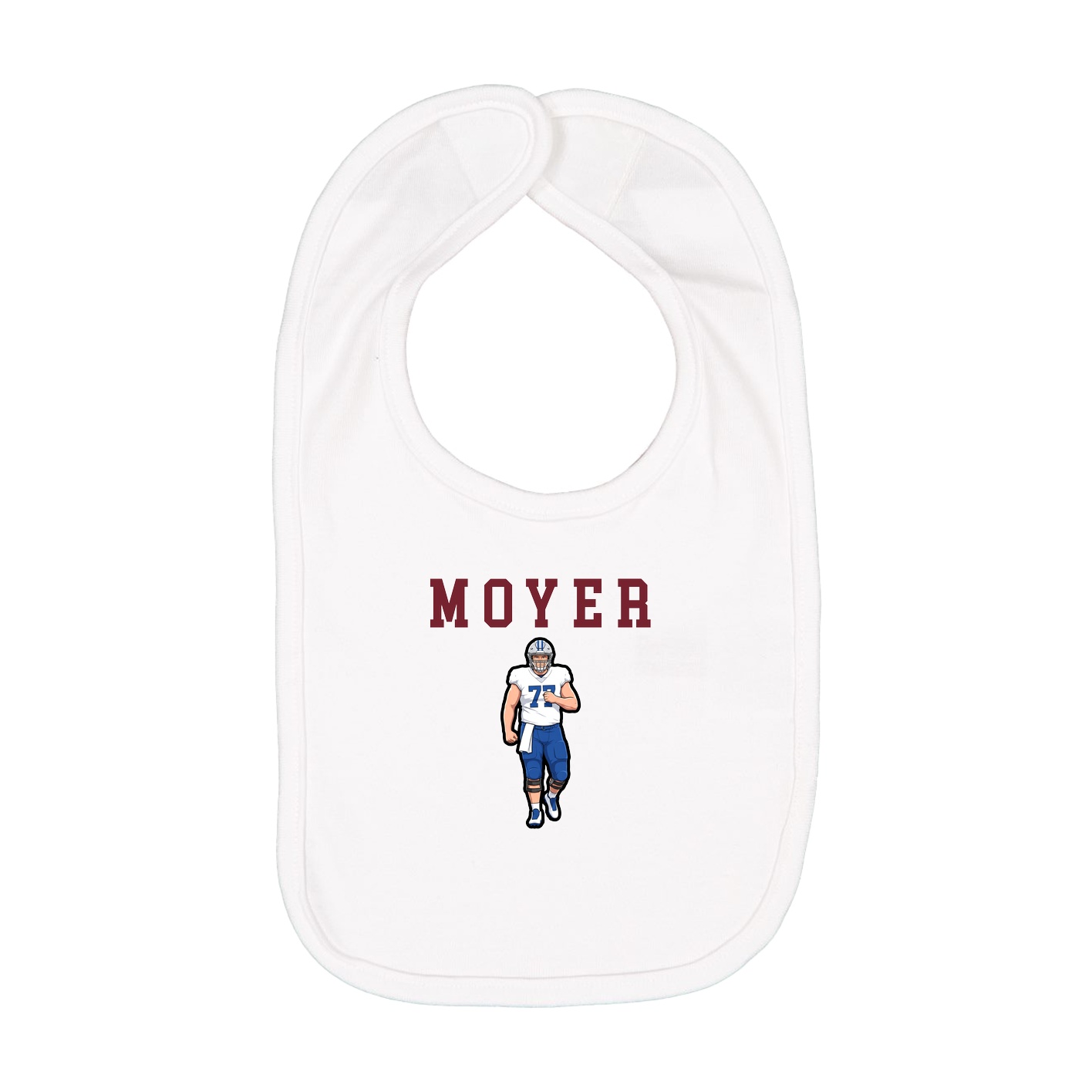 Infant Bib — Shirsey in White