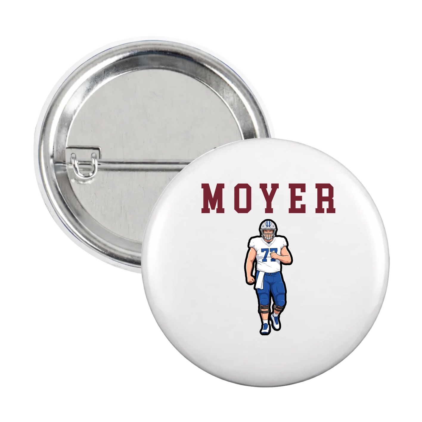 Game Day Button — Shirsey in White
