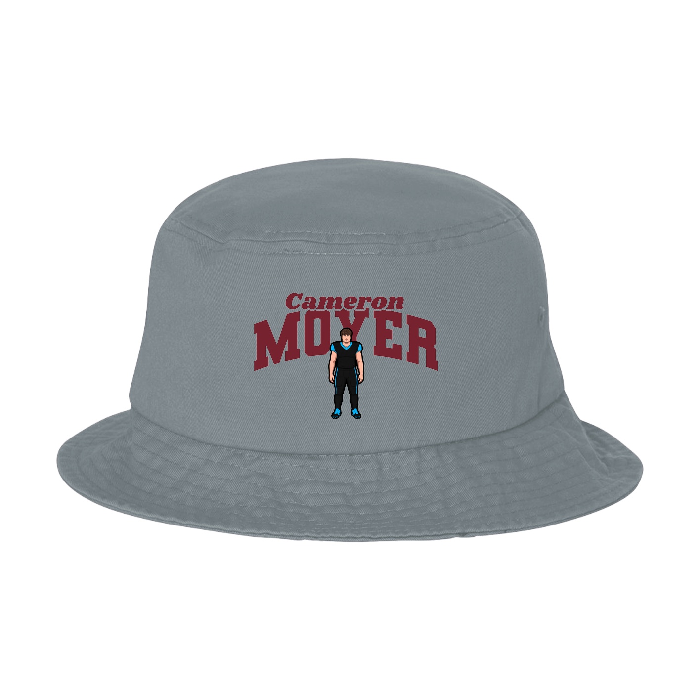 Bucket Cap — Signature Arch in Grey