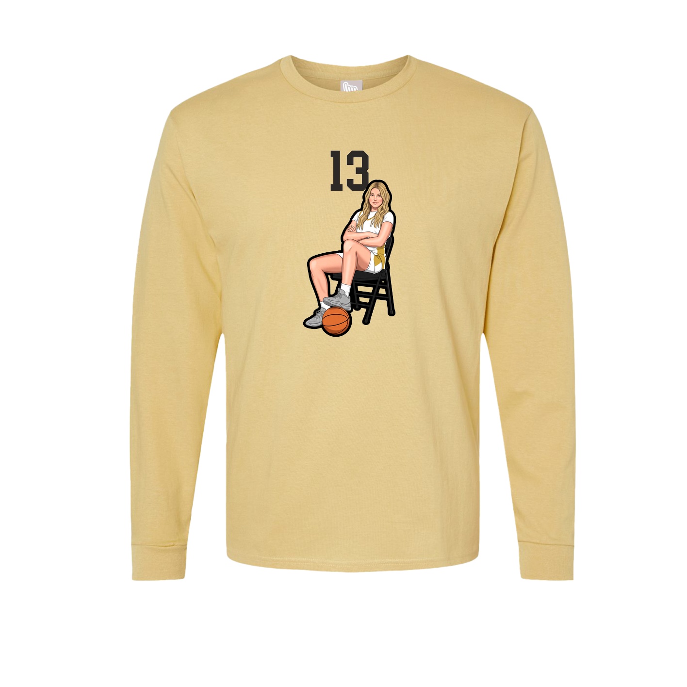 Long Sleeve Tee — Number Top in Vegas Gold