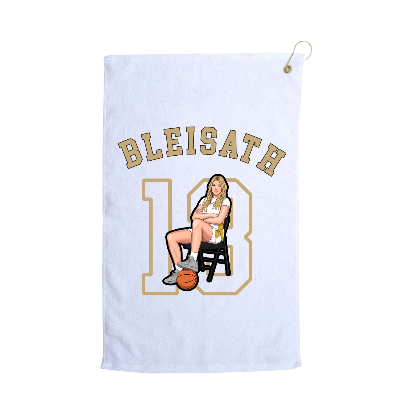 Golf Towel — Shirsey Arch in White
