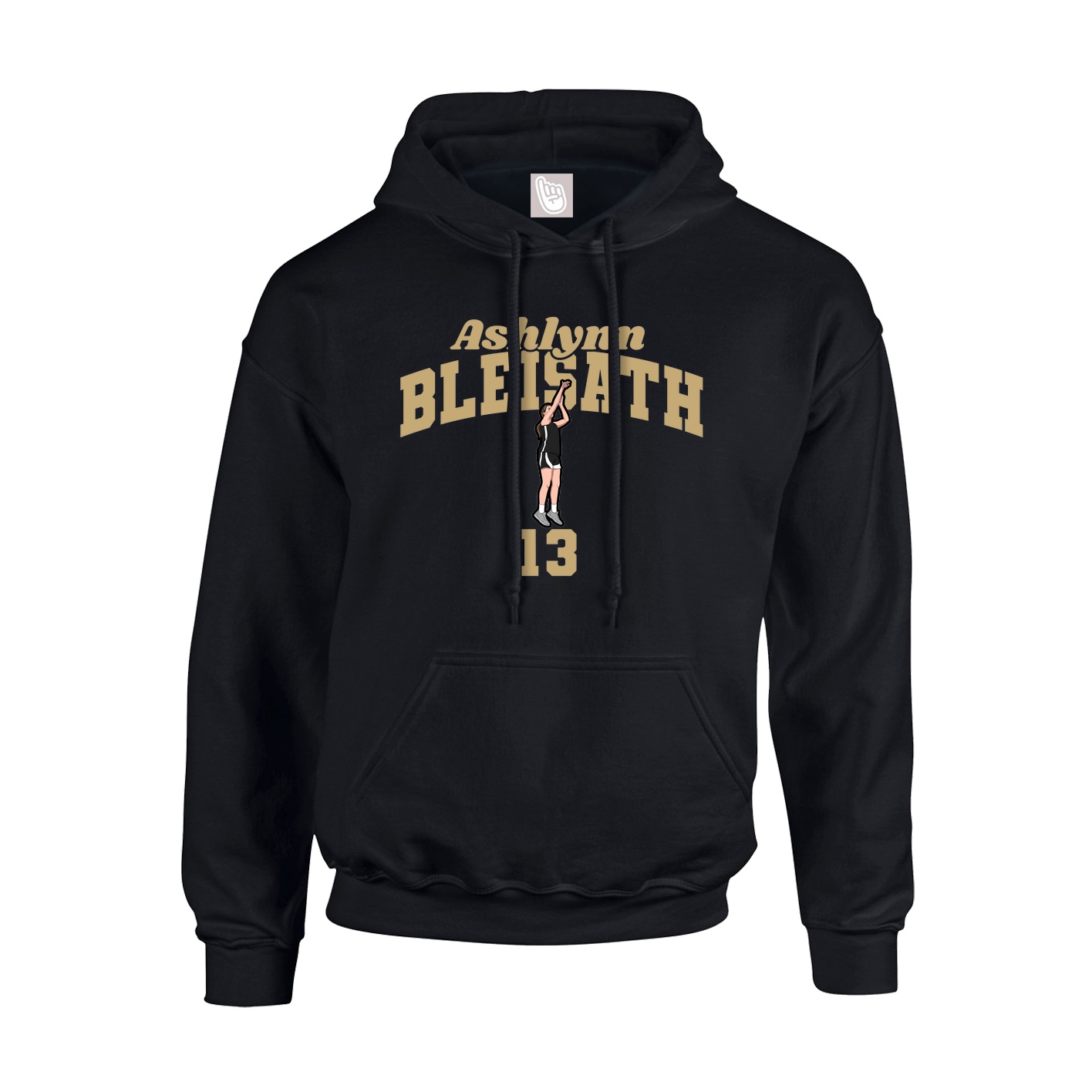 Youth Hoodie — Signature Arch in Black