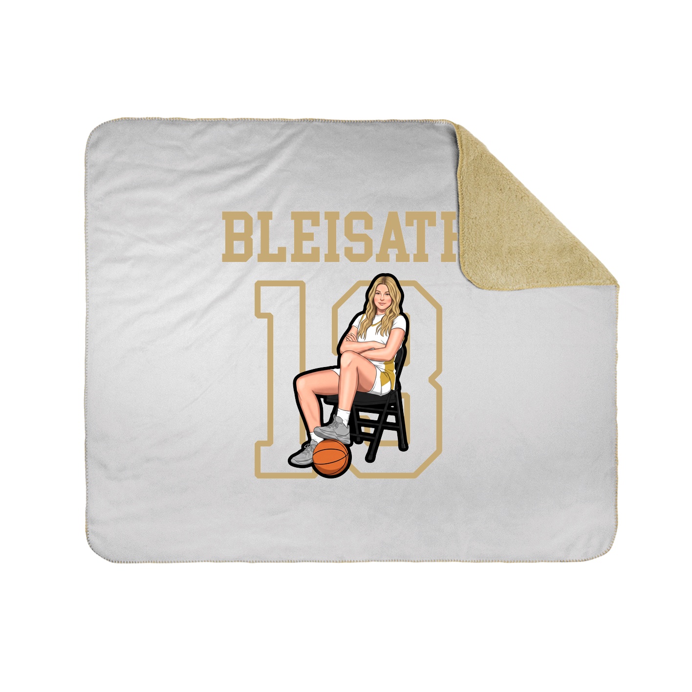Throw Blanket — Shirsey in White