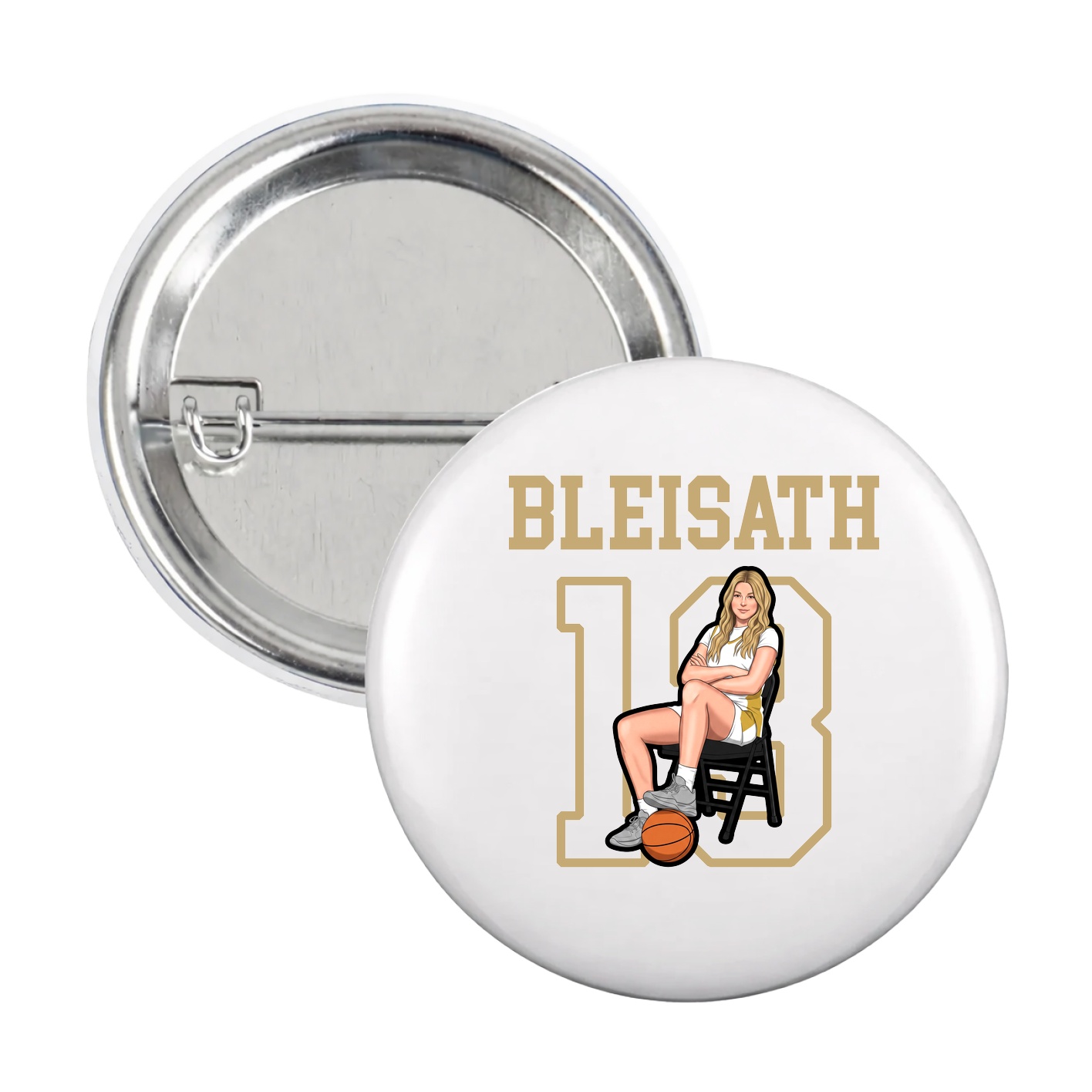 Game Day Button — Shirsey in White